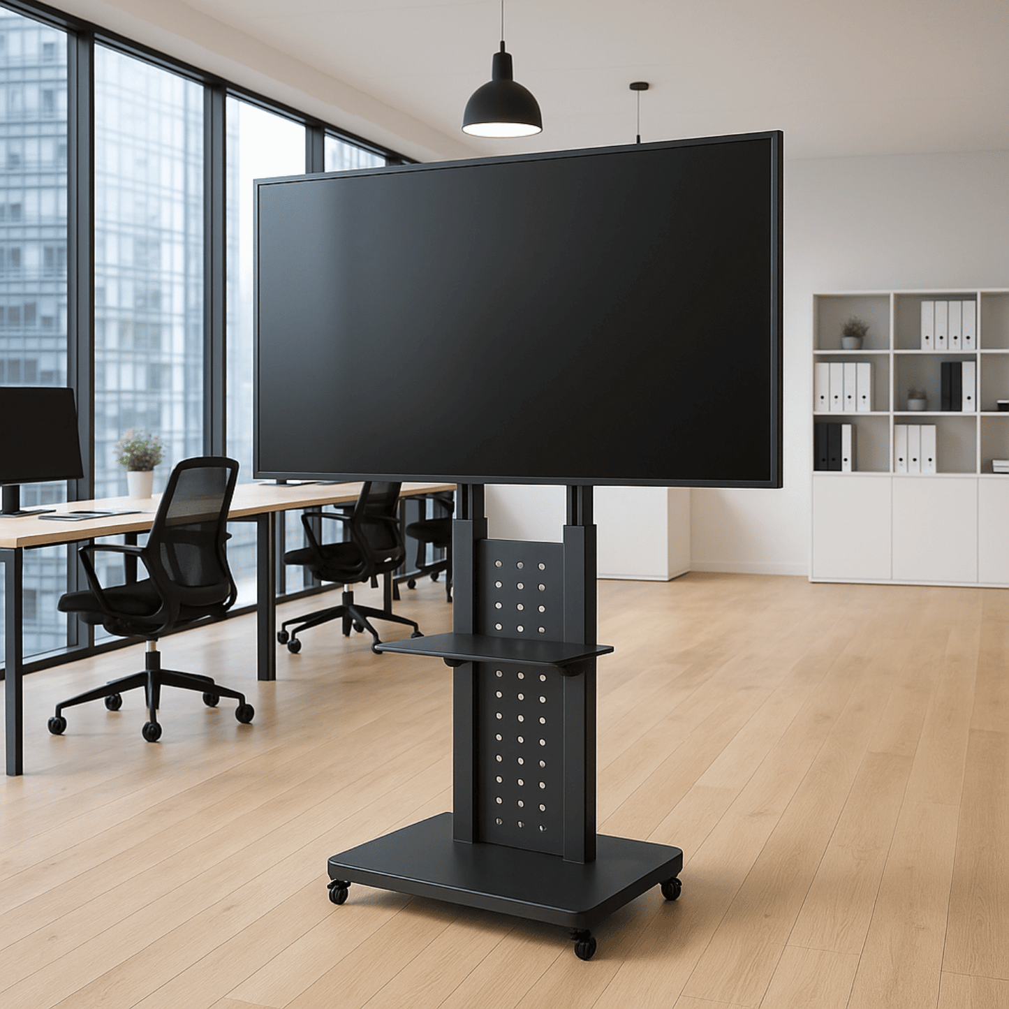 MoveCart Glide – Support TV sur roulettes 32" à 65"