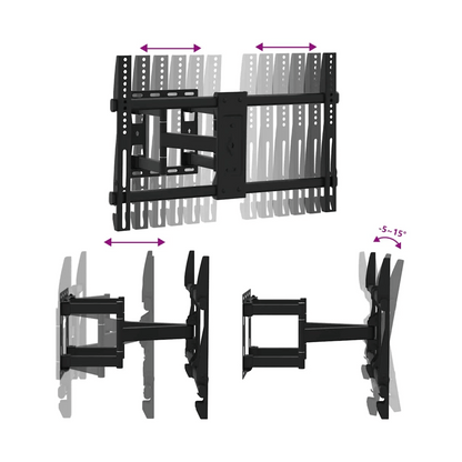 WallFlex 465 – Support TV Mural Orientable 37" à 80"