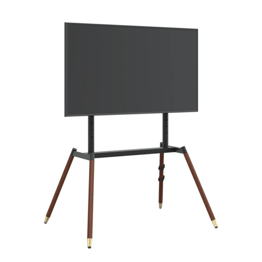 EaselWood 600 Noyer – Support TV Chevalet Élégant 37" à 86"